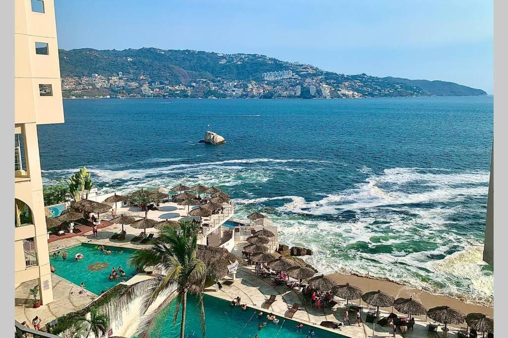 Loft Con Vista Al Mar Y Acceso A Playa Appartement Acapulco Buitenkant foto