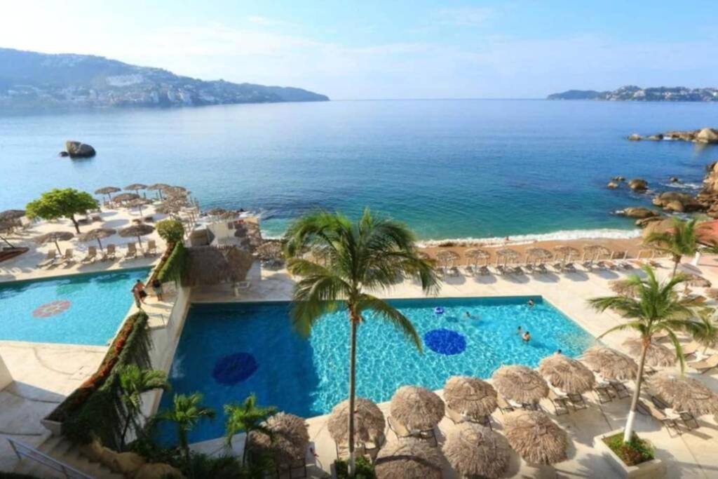 Loft Con Vista Al Mar Y Acceso A Playa Appartement Acapulco Buitenkant foto