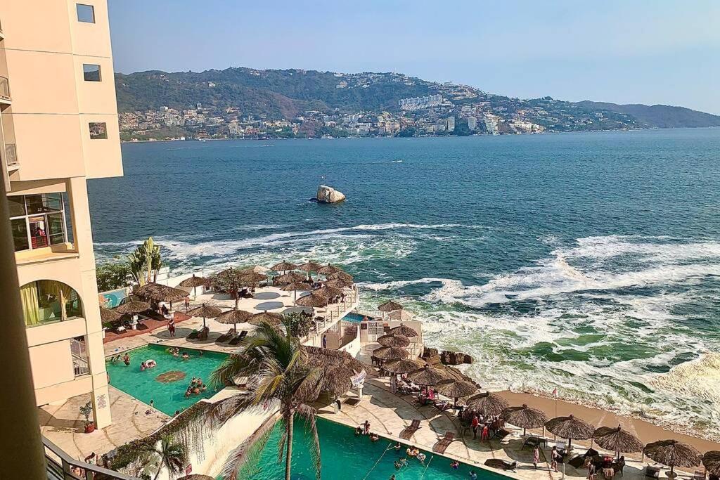 Loft Con Vista Al Mar Y Acceso A Playa Appartement Acapulco Buitenkant foto